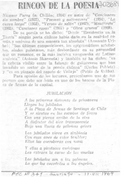 Rincón de la poesía  [artículo].