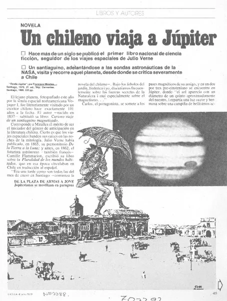 Un chileno viaja a Júpiter  [artículo] Guillermo Ferrada.