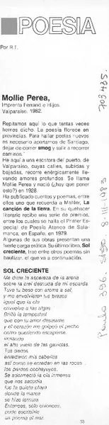 Mollie Perea  [artículo] R.T.