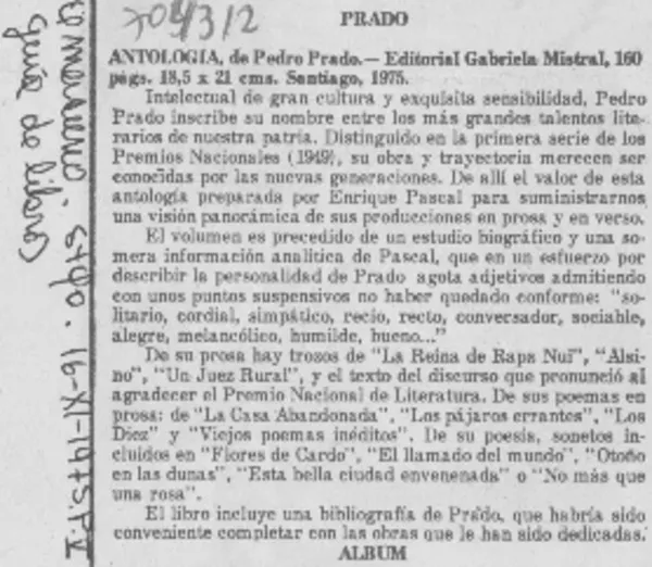 Antología.  [artículo]