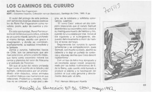 Los caminos de cururo.  [artículo]