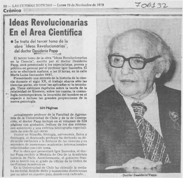 Ideas revolucionarias en el área científica.  [artículo]