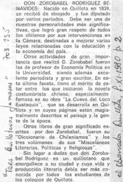 Don Zorobabel Rodríguez Benavides.  [artículo]