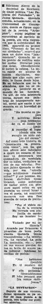 Palabras del fabulador  [artículo] Andrés Sabella.