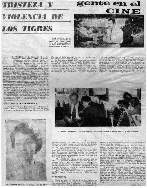 Tristeza y violencia de los tigres  [artículo] Carlos Ossa.