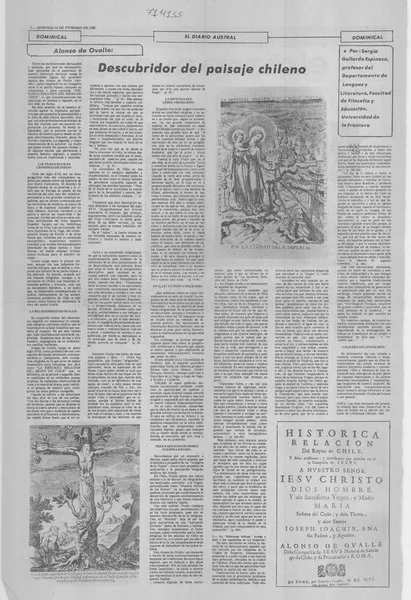 Descubridor del paisaje chileno  [artículo] Sergio Gallardo Espinoza.
