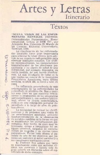 Nueva visión de las enfermedades mentales.  [artículo]