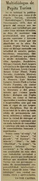 Multidiálogos  [artículo] Víctor Castro