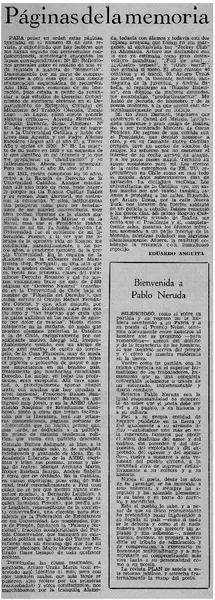 Páginas de la memoria  [artículo] Eduardo Anguita.