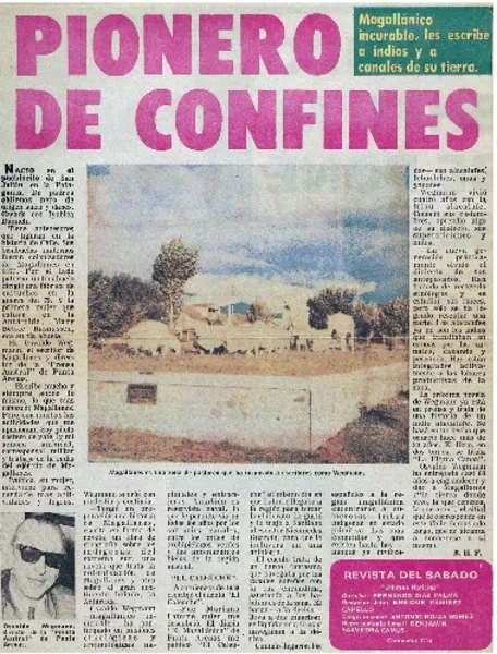 Pionero de confines  [artículo] B.H.F.