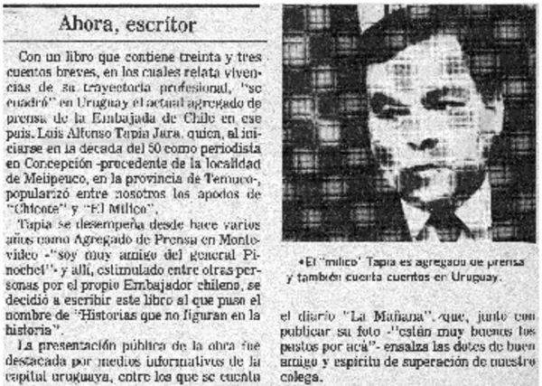 Ahora, escritor.  [artículo]