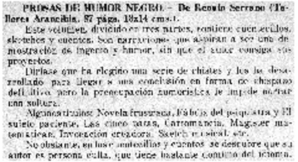 Prosas de humor negro.  [artículo]