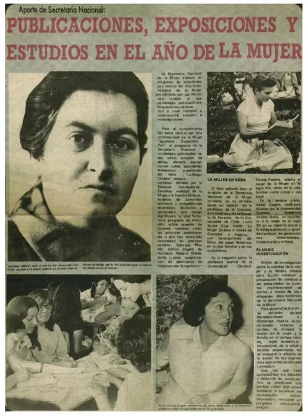 Publicaciones, exposiciones y estudios en el año de la mujer.  [artículo]
