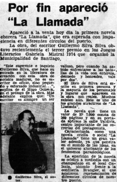 Por fin apareció "La Llamada".  [artículo]