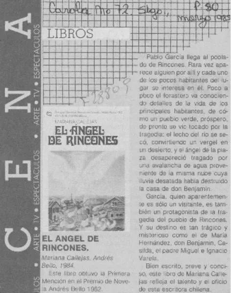 El ángel de rincones.  [artículo]