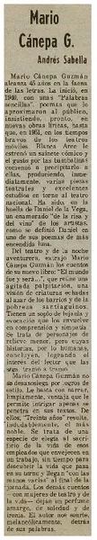 Mario Cánepa G.  [artículo] Andrés Sabella.