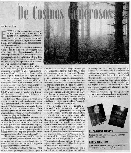Hay que salir del país para darse cuenta lo que tenemos": [entrevista] [artículo] F.R.C.