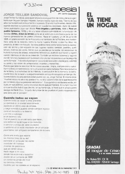 Ciclo en homenaje a historiador Jaime Eyzaguirre.  [artículo]