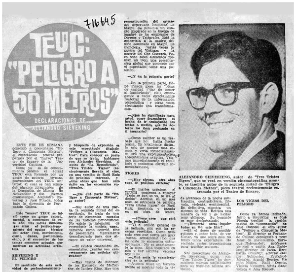 Pesar en funerales el profesor Mario Góngora.  [artículo]