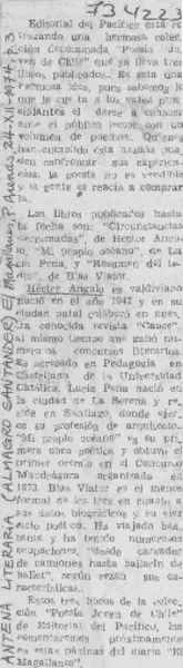Antena literaria  [artículo] Almagro Santander.