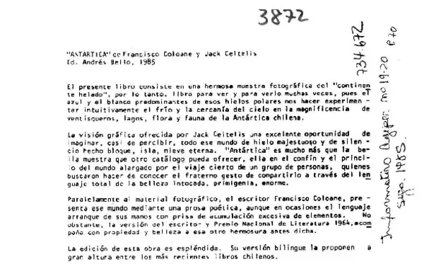"Antártica".  [artículo]