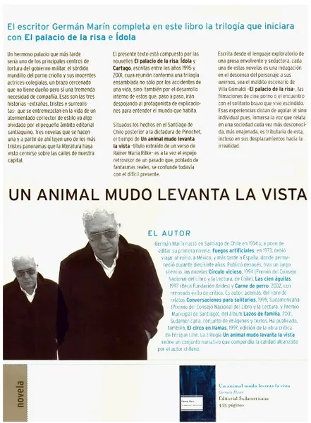 Un animal mudo levanta la vista  [artículo]
