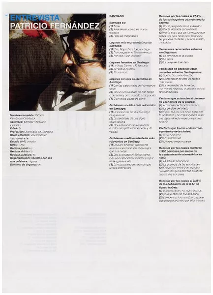 Patricio Fernández : [entrevista] [artículo]
