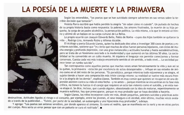 La poesía de la muerte y la primavera  [artículo]
