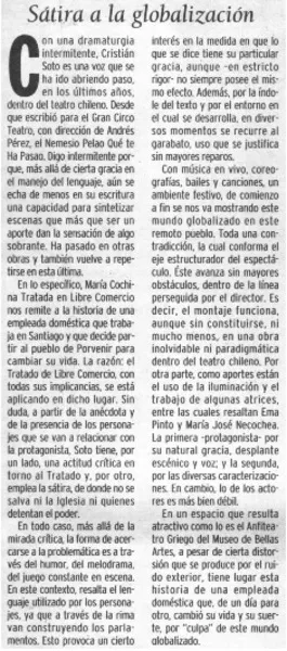 Sátira a la globalización  [artículo] Eduardo Guerrero del Río.