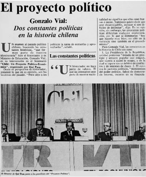 El proyecto político.  [artículo]