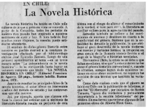 La novela histórica  [artículo]