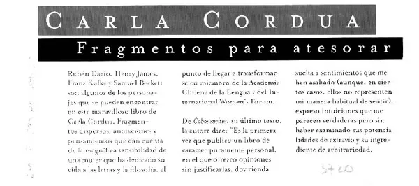 Carla Cordua.  [artículo]