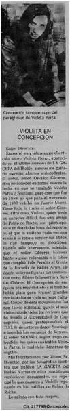 Violeta en Concepción.  [artículo]