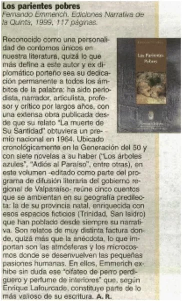 Los parientes pobres  [artículo] A. R.