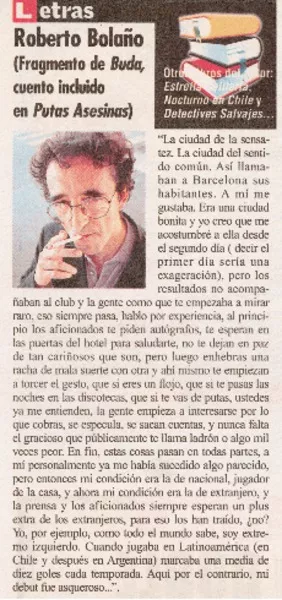 Roberto Bolaño.  [artículo]
