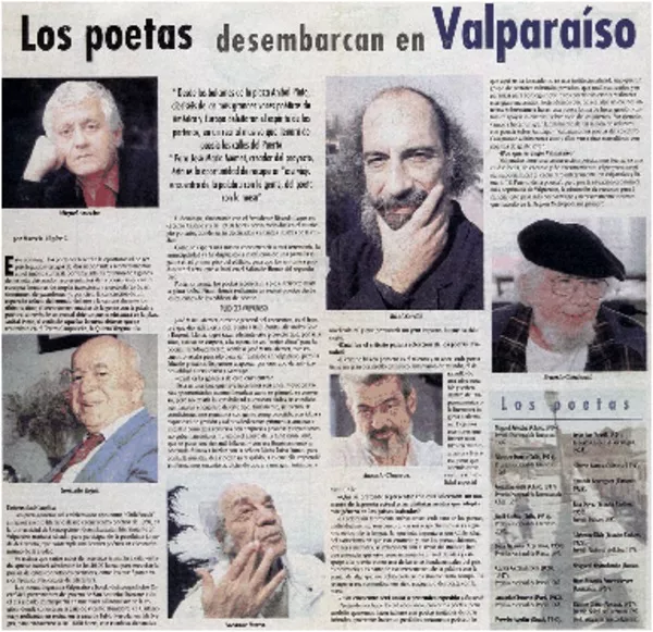 Los poetas desembarcan en Valparaíso : [entrevistas] [artículo] Marcela Küpfer C.