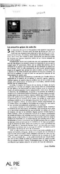Los pequeños golpes de cada día  [artículo] Loreto Rebolledo.