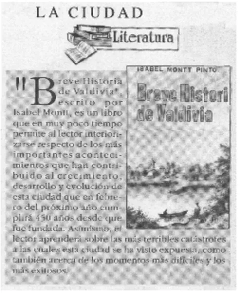 "Breve historia de Valdivia".  [artículo]