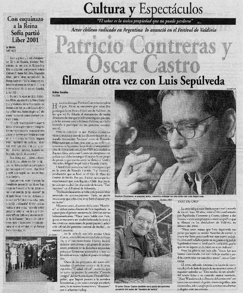 Patricio Contreras y Oscar Castro  [artículo] Andrea González.
