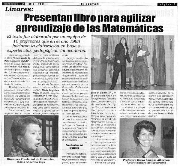 Presentan libro para agilizar aprendizaje de las matemáticas.  [artículo]