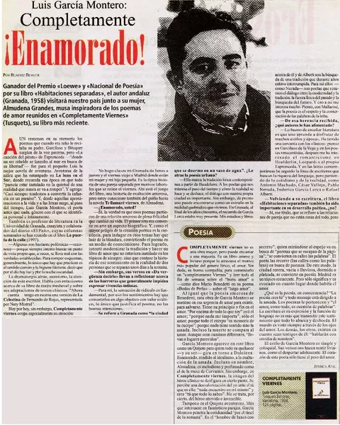 Completamente ¡Enamorado!  [artículo] Beatriz Berger.