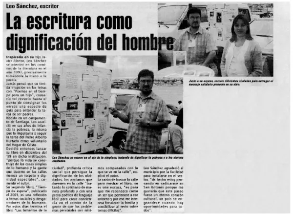 La escritura como dignificación del hombre.  [artículo]