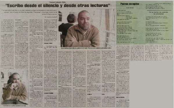 "Escribo desde el silencio y desde otras lecturas" [entrevistas] [artículo] : Jessica Acuña N.