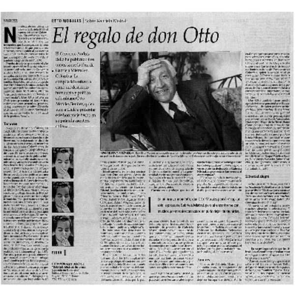 El regalo de don Otto [entrevistas] [artículo] : Patricio Tapia.