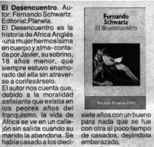 El desencuentro.  [artículo]