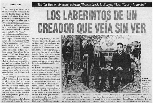Los laberintos de un creador que veía sin ver  [artículo]