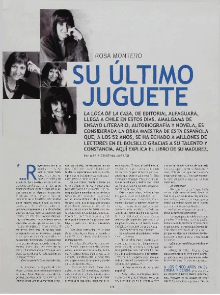 Su último juguete  [artículo] María Cristina Jurado.