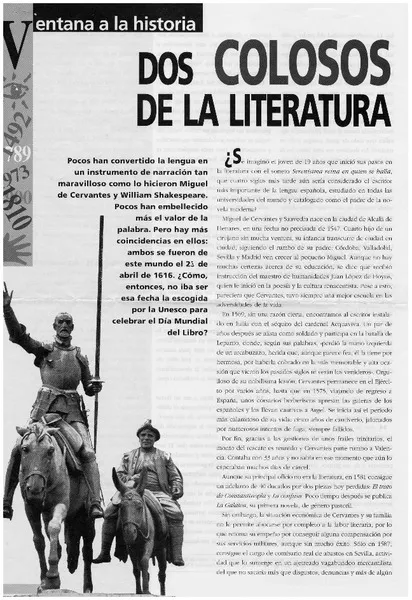 Dos Colosos de la literatura  [artículo] Magdalena Piñera E.