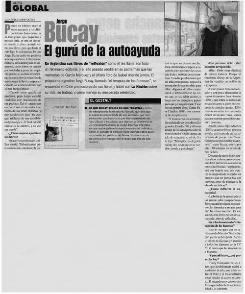 Jorge Bucay, el gurú de la autoayuda  [artículo] Juan Pablo Sarmiento P.