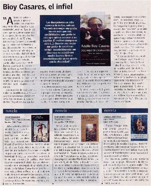Boiy Casares, el infiel  [artículo] Mili Rodríguez Villouta.